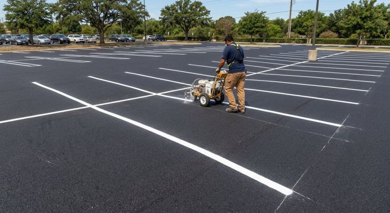 Asphalt Striping in Houston, TX