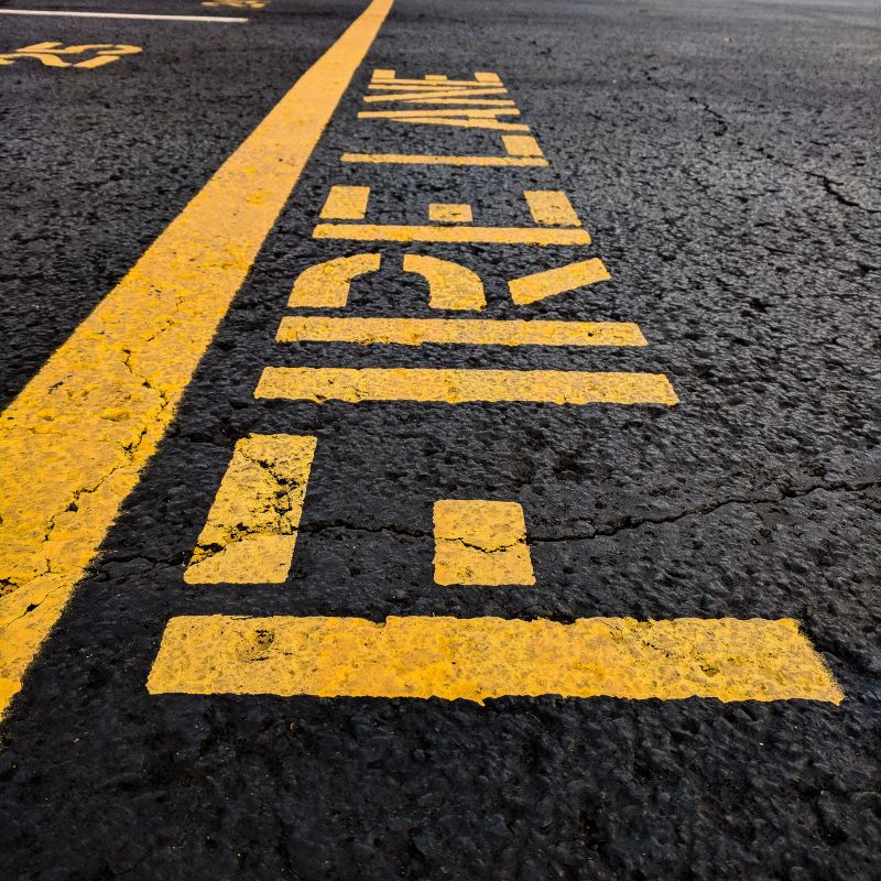 Fire Lane Marking in Palm Springs, CA