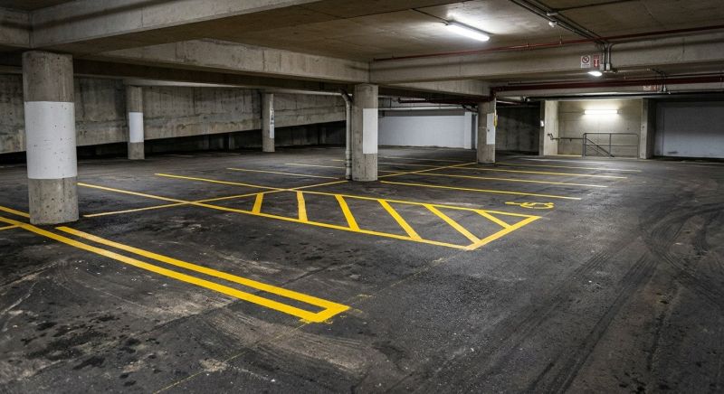 Parking Garage Striping in Orange County, CA